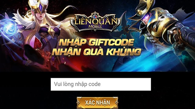 Nhập mã code quy đổi phần thưởng khá đơn giản.