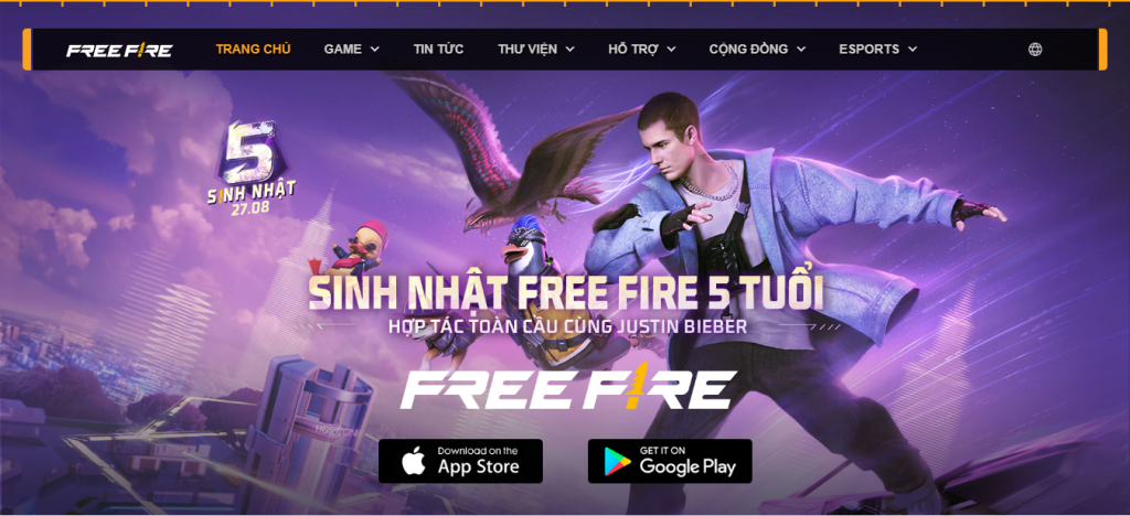 Theo dõi trang chủ Garena Free Fire để nhanh chóng nhận giftcode ff